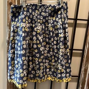 Jjill Daisy print skirt. XS elastic waist